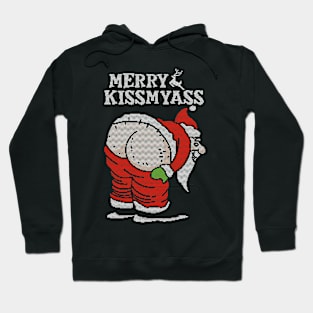 Merry Kissmyass - Ugly Christmas Sweater Hoodie